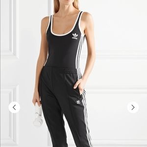 Black Stripped Adidas Bodysuit